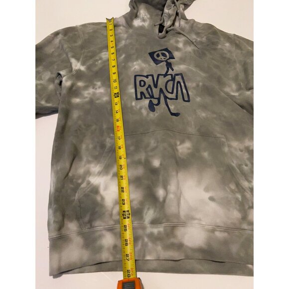 RVCA Hoodie Tie Dye Unisex Size L Pullover Peace Graphic Streetwear Skater Surfe - Picture 5 of 9